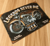 USA Motorcycle Tin Sign Retro Metal Painting