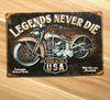 USA Motorcycle Tin Sign Retro Metal Painting