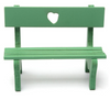 Green Love Chair Bench Resin Craft