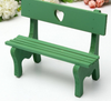 Green Love Chair Bench Resin Craft