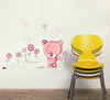 Cute Lovely Pink Bear Wall Sticker