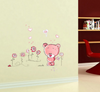 Cute Lovely Pink Bear Wall Sticker