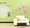 Cute Lovely Pink Bear Wall Sticker