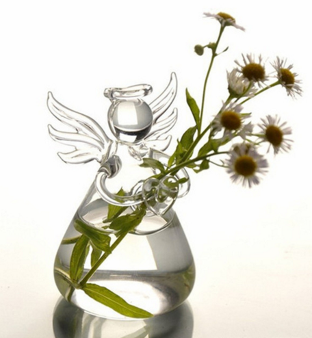 Handmade Glass Angel Vase