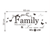 Family Love Never Ends Quote Wall Sticker