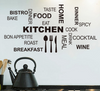 Knife Fork Spoon Creative Kitchen Wall Sticker