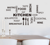 Knife Fork Spoon Creative Kitchen Wall Sticker