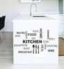 Knife Fork Spoon Creative Kitchen Wall Sticker