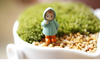 Miniature Girl Mei Resin Crafts