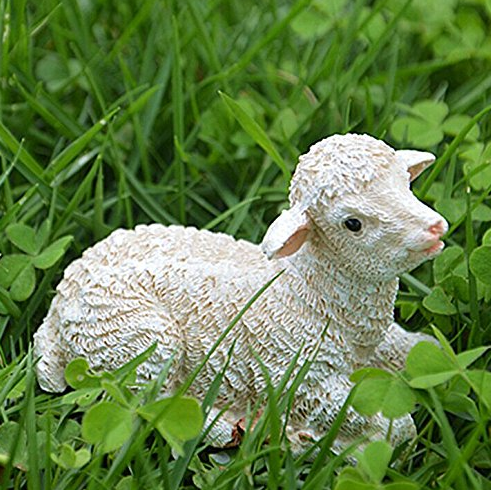 Cute Sheep Miniatures Resin Craft