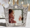 Crystal Pearl Crown Photo Frame