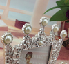 Crystal Pearl Crown Photo Frame