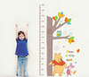 Height Measurement Tree Winnie Owl Wall Stickers