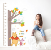 Height Measurement Tree Winnie Owl Wall Stickers