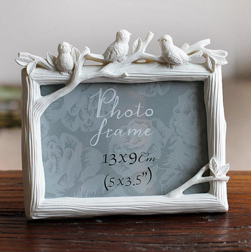 3 Birds Wood Photo Frame