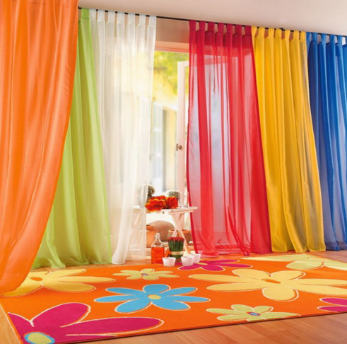 Solid Color Window Curtain